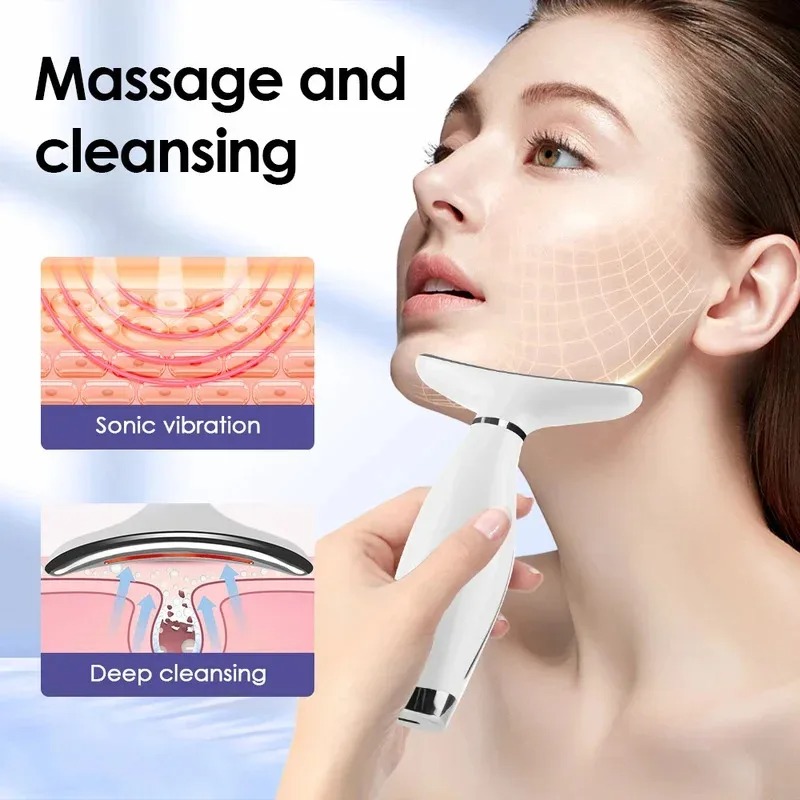 Photon Light Therapy Device Skin - เครื่องนวดหน้าและลำคอ ยกกระชับผิว แสง LED 7 สี