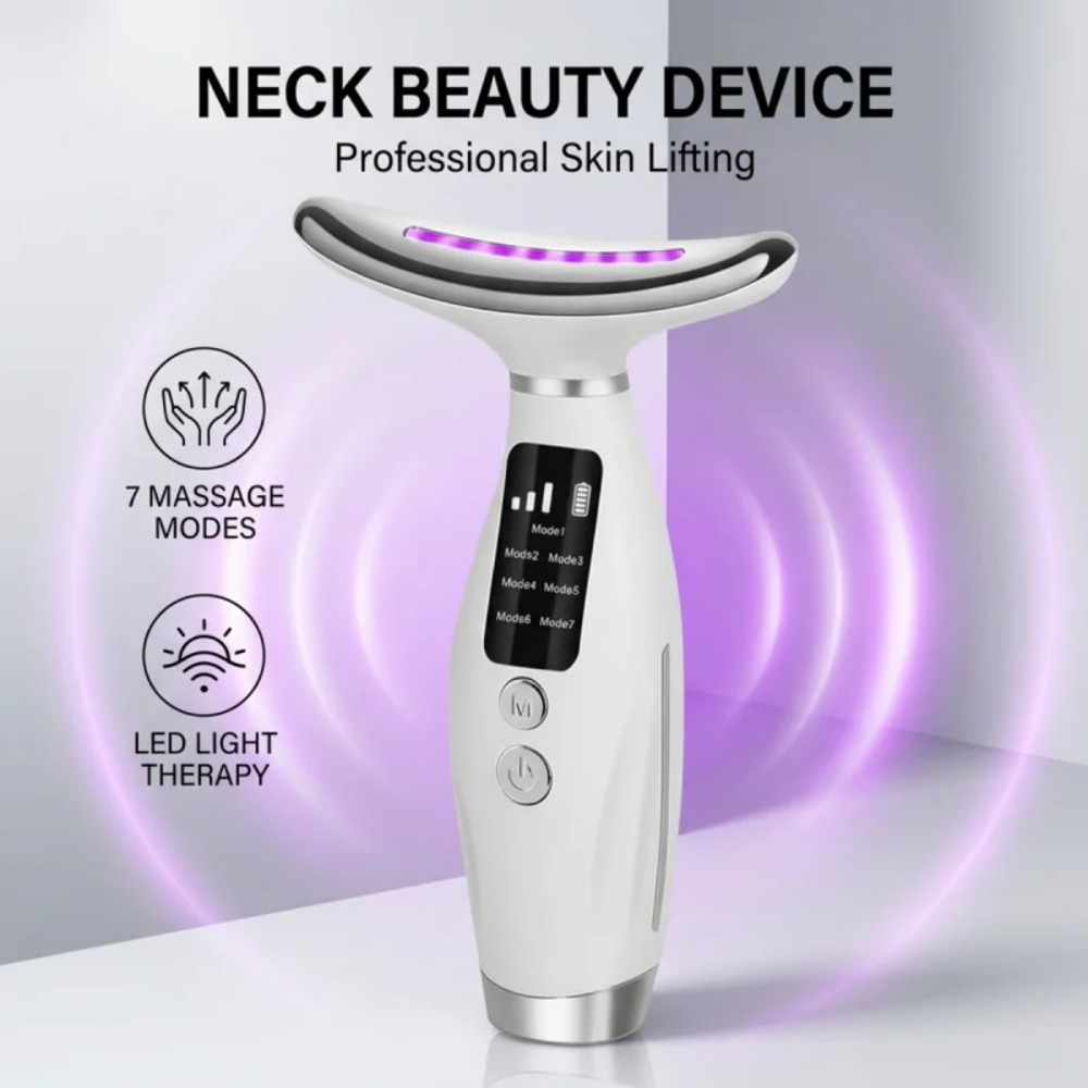 Photon Light Therapy Device Skin - เครื่องนวดยกกระชับผิวหน้าและลำคอ พร้อมแสง LED 7 สี บำบัดด้วยแสงโฟตอน