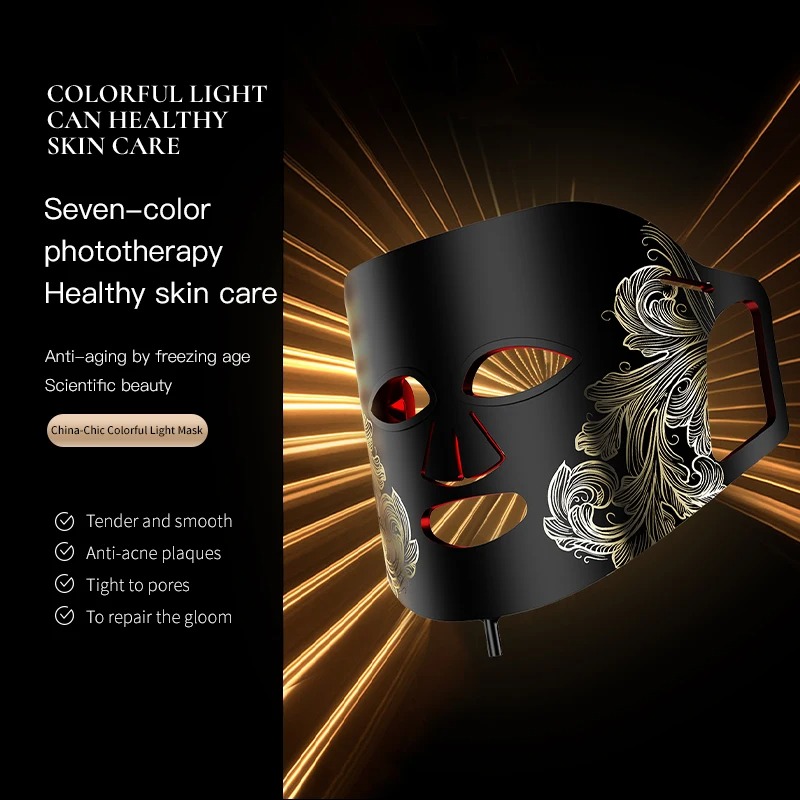 Led Face Mask Phototherapy Acne - มาส์กหน้าซิลิโคนพร้อมไฟ LED ช่วยฟื้นฟูผิว บำรุงผิวให้สวยงาม ลดเลือนริ้วรอย ช่วยให้ผิวกระจ่างใส