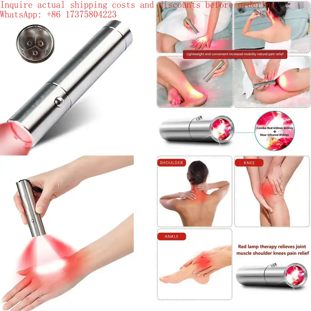 Red Light Therapy Torch 660Nm - ไฟฉายพกพาบำบัดด้วยแสงสีแดงแบบชาร์จซ้ำได้ ความยาวคลื่น 630nm 660nm 850nm
