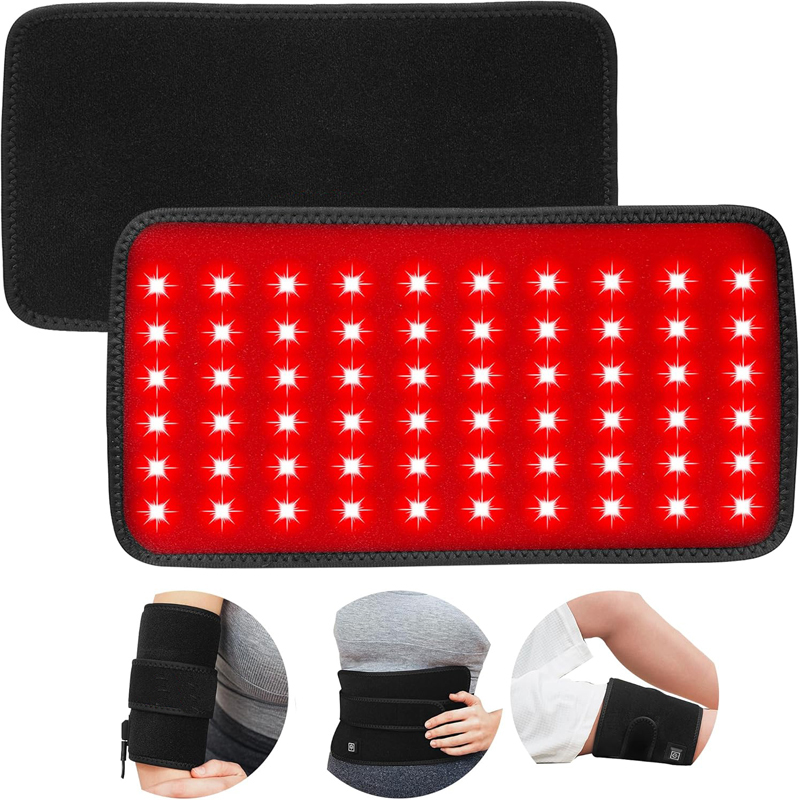 Red Light Therapy Panel 660 850 - เข็มขัดบำบัดด้วยแสงสีแดง, แผ่นประคบอินฟราเรด, มีไฟ LED ที่มีความยาวคลื่น 660