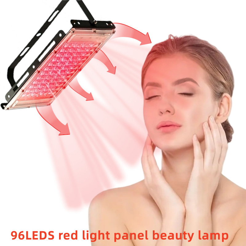 Red Light Therapy Torch 660Nm - 96LEDs ไฟสีแดงบำบัดแผงโคมไฟสำหรับใบหน้าต่อต้านริ้วรอยดูแลผิวความงาม 660 นาโนเมตรอินฟราเรดอุปกรณ์ดูแลผิวความงามสุขภาพ