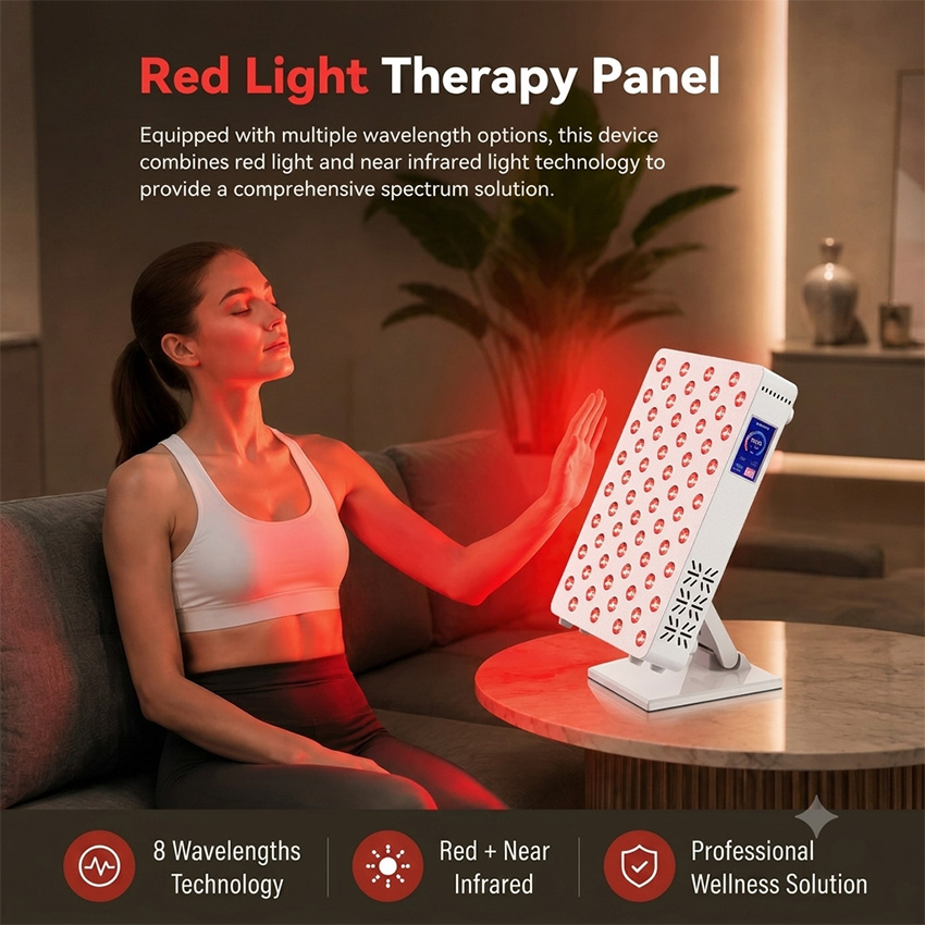 Red Light Therapy Panel 660 850 - แผงไฟ LED บำบัดด้วยแสงสีแดง 64 ดวง 200W