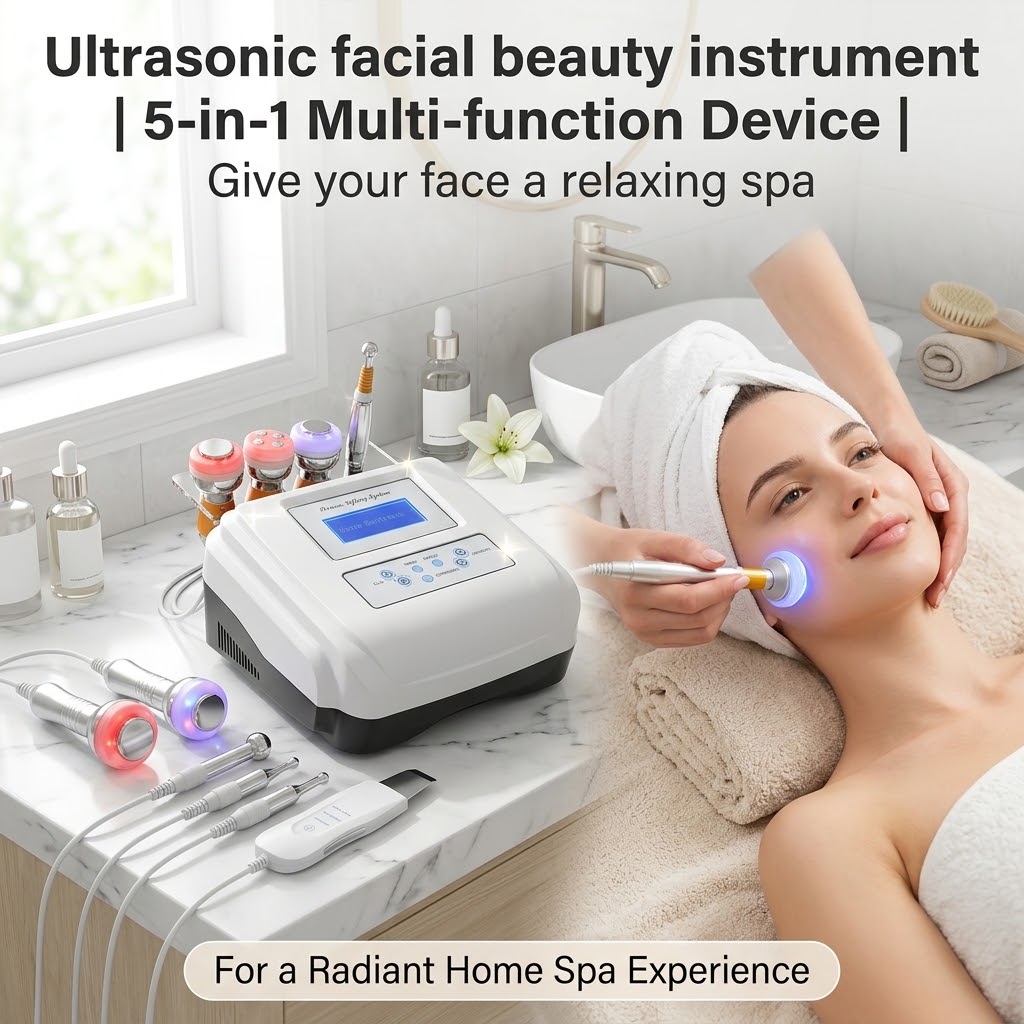 Photon Light Therapy Device Skin - เครื่องกระตุ้นการฟื้นฟูผิวด้วยคลื่นอัลตราโซนิก เทคโนโลยีเมโสเทอราปีแบบไม่ใช้เข็ม บำบัดด้วยแสงโฟตอน เครื่องเสริมความงามสำหรับผิวหน้า อุปกรณ์ดูแลผิวเพื่อชะลอวัย