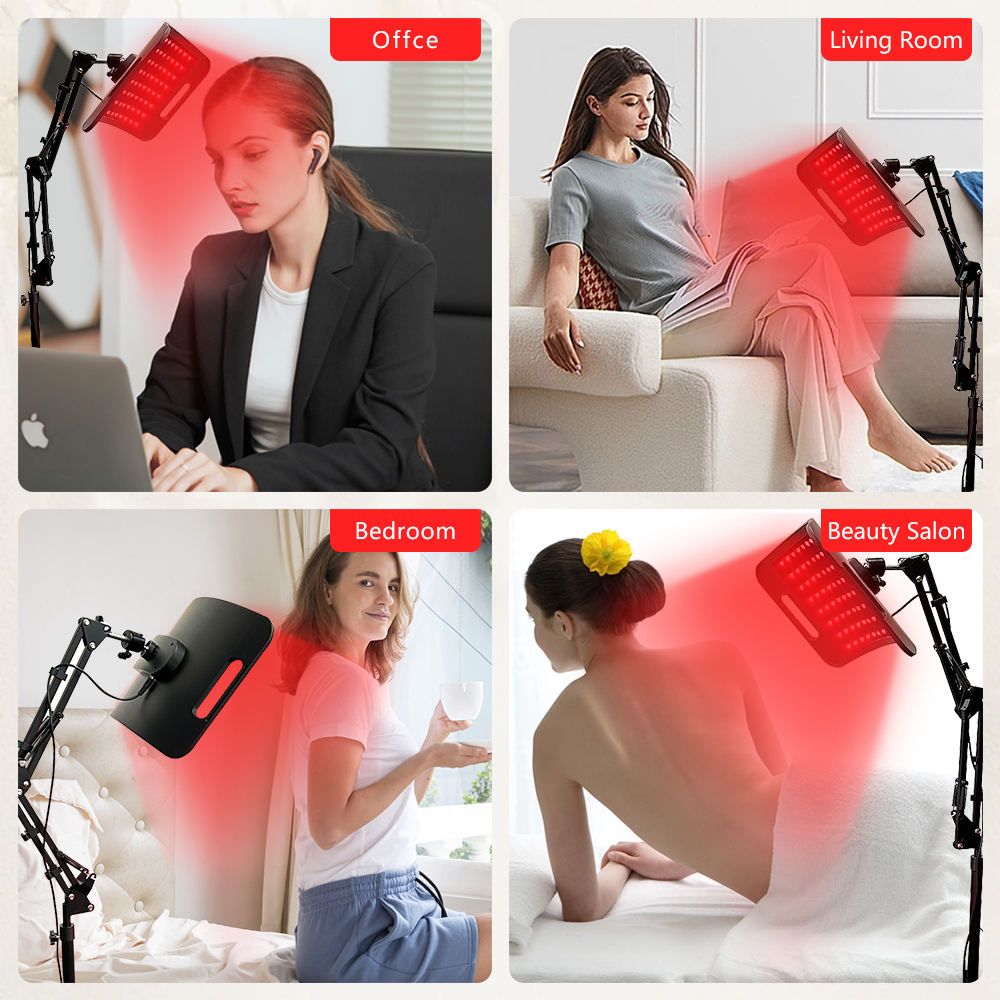แผงบำบัดด้วยแสงสีแดงพร้อมขาตั้ - Red Light Therapy Panel 660 850 บทวิจารณ์และราคา