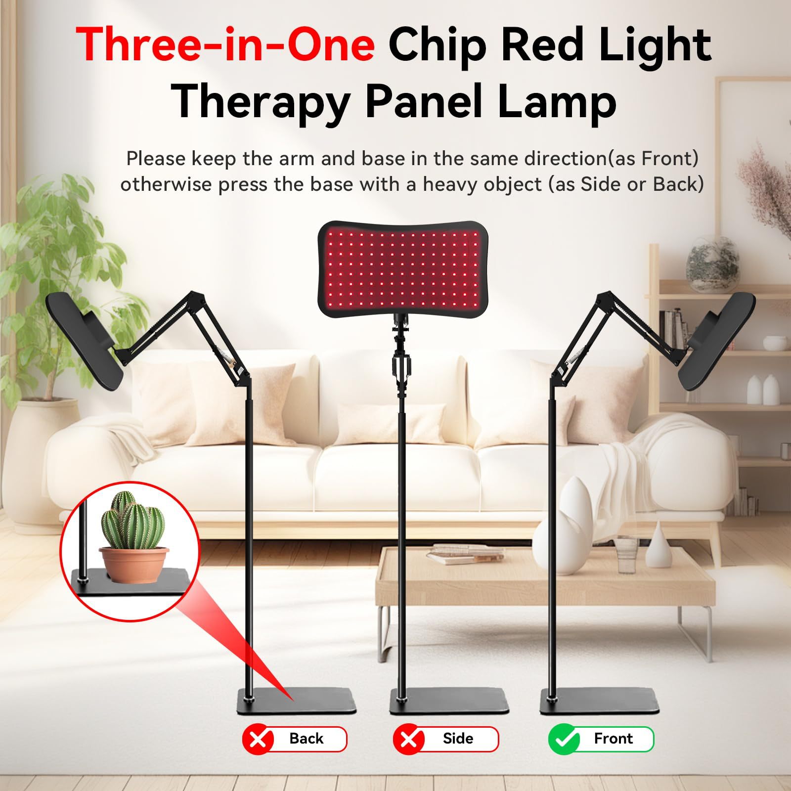 แผงบําบัดด้วยแสงสีแดงพร้อมขาตั - Red Light Therapy Panel 660 850 บทวิจารณ์และราคา