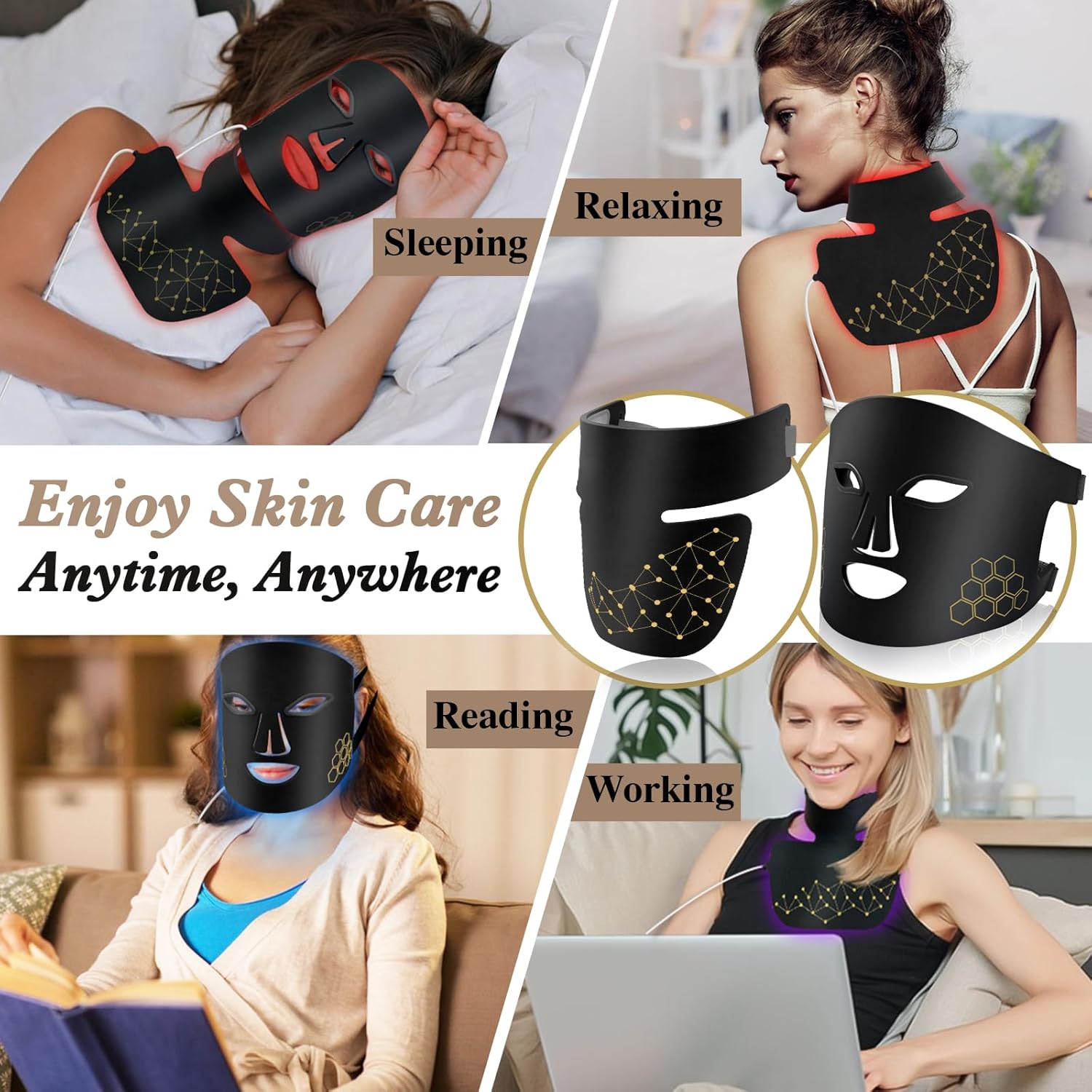 M100SIR หน้ากากซิลิโคลน LED 2- - Red Light Therapy Mask Near Infrared บทวิจารณ์และราคา