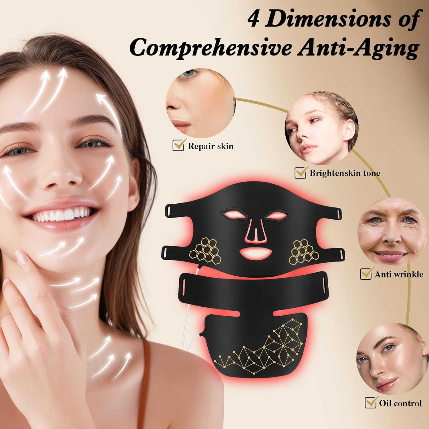 M100SIR หน้ากากซิลิโคลน LED 2- - Red Light Therapy Mask Near Infrared บทวิจารณ์และราคา