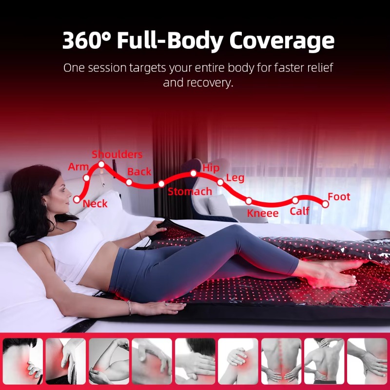 ถุงนอนบำบัดด้วยแสงสีแดง Nir คร - Led Light Therapy Bed Full Body บทวิจารณ์และราคา