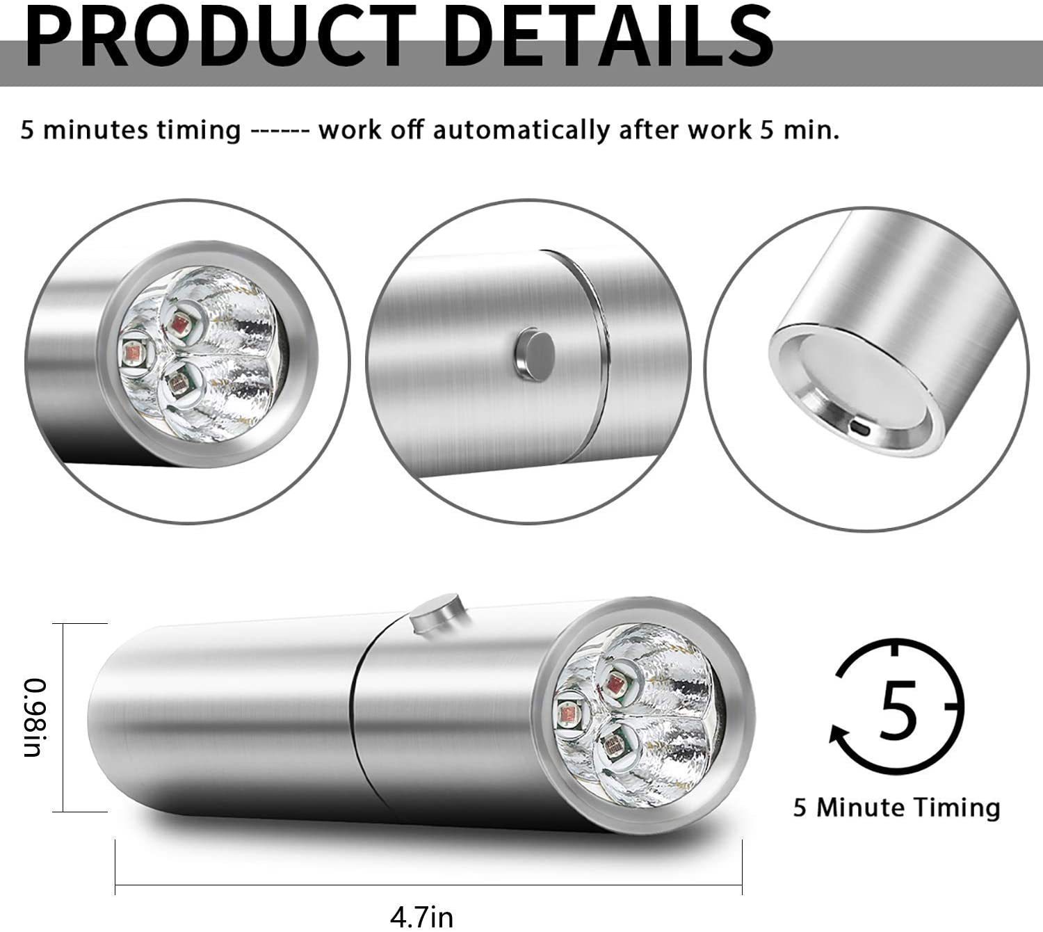 E2 ไฟฉาย LED แบบพกพา 630NM 660 - Red Light Therapy Torch 660Nm บทวิจารณ์และราคา