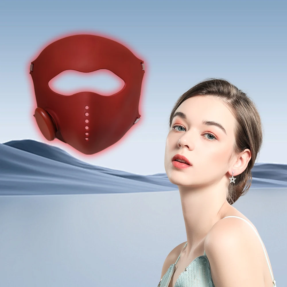 หน้ากากซิลิโคนบำบัดด้วยแสง LED - Silicone Led Face Mask Wireless บทวิจารณ์และราคา