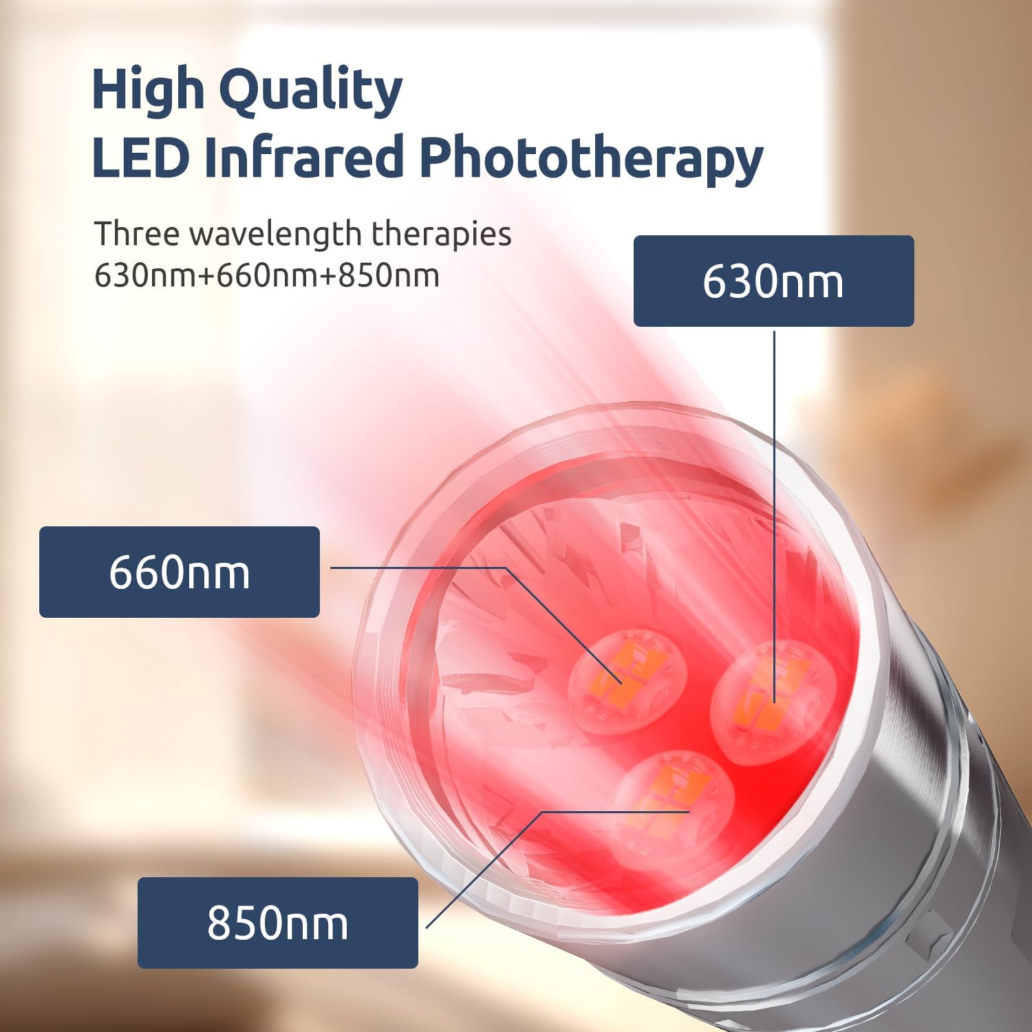 เครื่องบำบัดด้วยแสงสีแดงแบบมือ - Red Light Therapy Torch 660Nm บทวิจารณ์และราคา