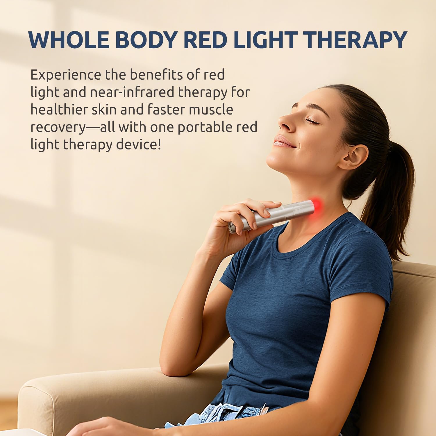 เครื่องบำบัดด้วยแสงสีแดงแบบมือ - Red Light Therapy Torch 660Nm บทวิจารณ์และราคา