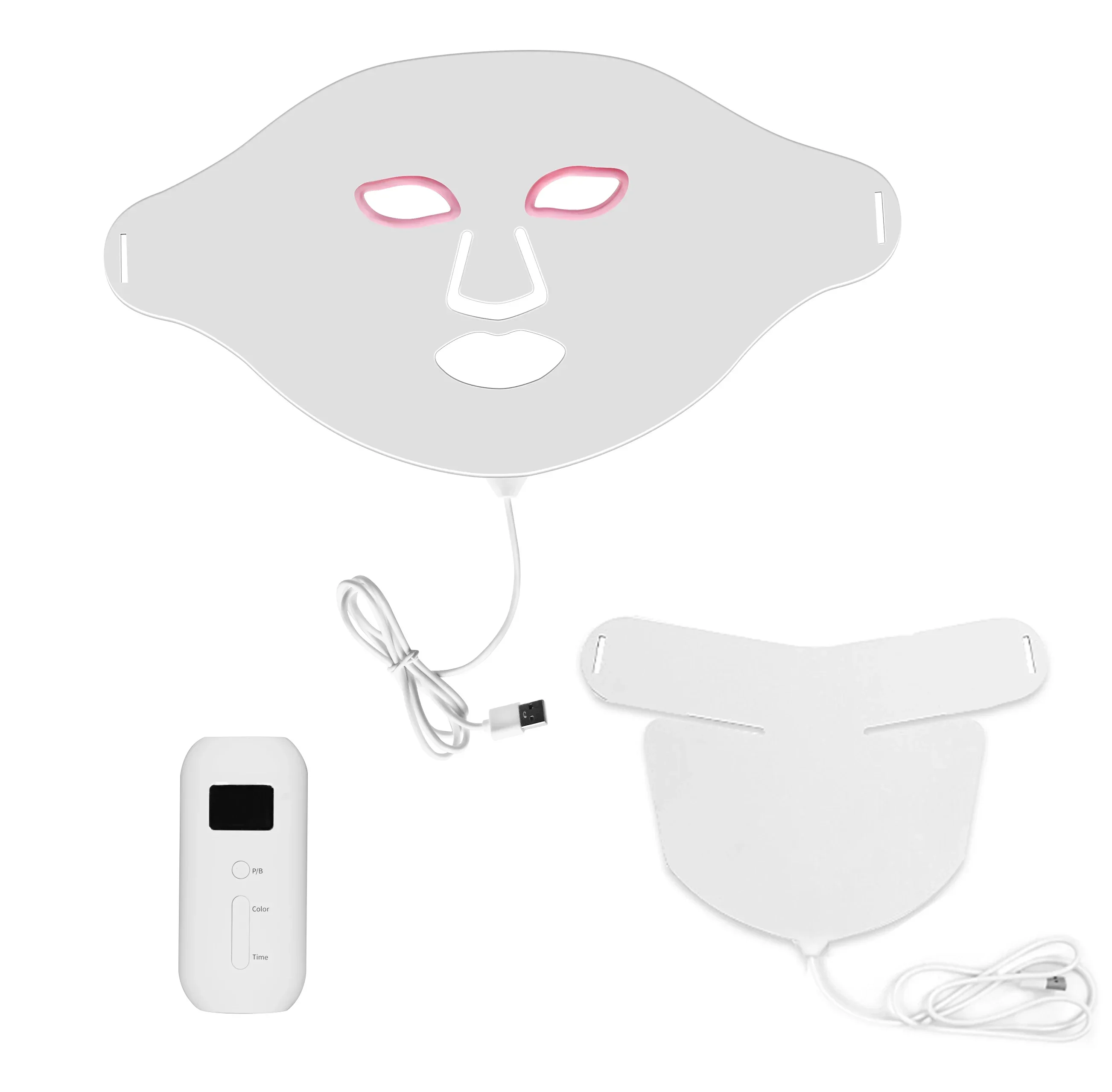 หน้ากากซิลิโคน LED บำบัดแสงสีแ - Led Light Therapy Face Mask 7 Color บทวิจารณ์และราคา