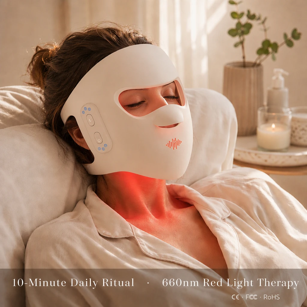 หน้ากาก LED 3 มิติแบบไร้สายระด - Silicone Led Face Mask Wireless บทวิจารณ์และราคา