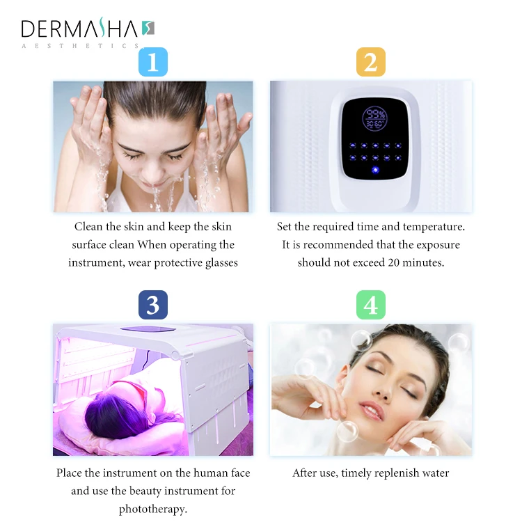 เครื่องบำบัดผิวหน้า PDT 7 สี ป - Led Face Mask Phototherapy Acne บทวิจารณ์และราคา