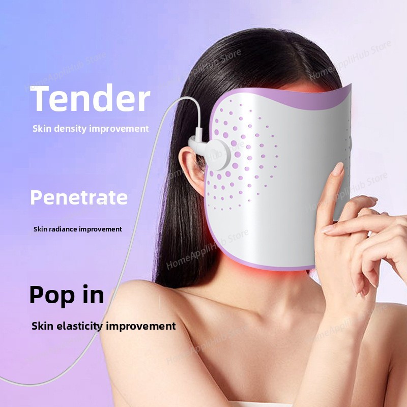 หน้ากากฟื้นฟูผิวแบบพกพา ดีไซน์ - Photon Light Therapy Device Skin บทวิจารณ์และราคา