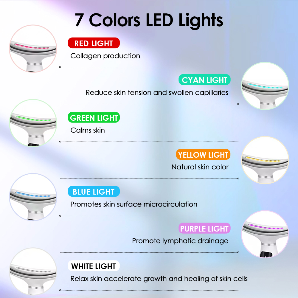 คอ Face Lifting Massager 7 สี  - Photon Light Therapy Device Skin บทวิจารณ์และราคา