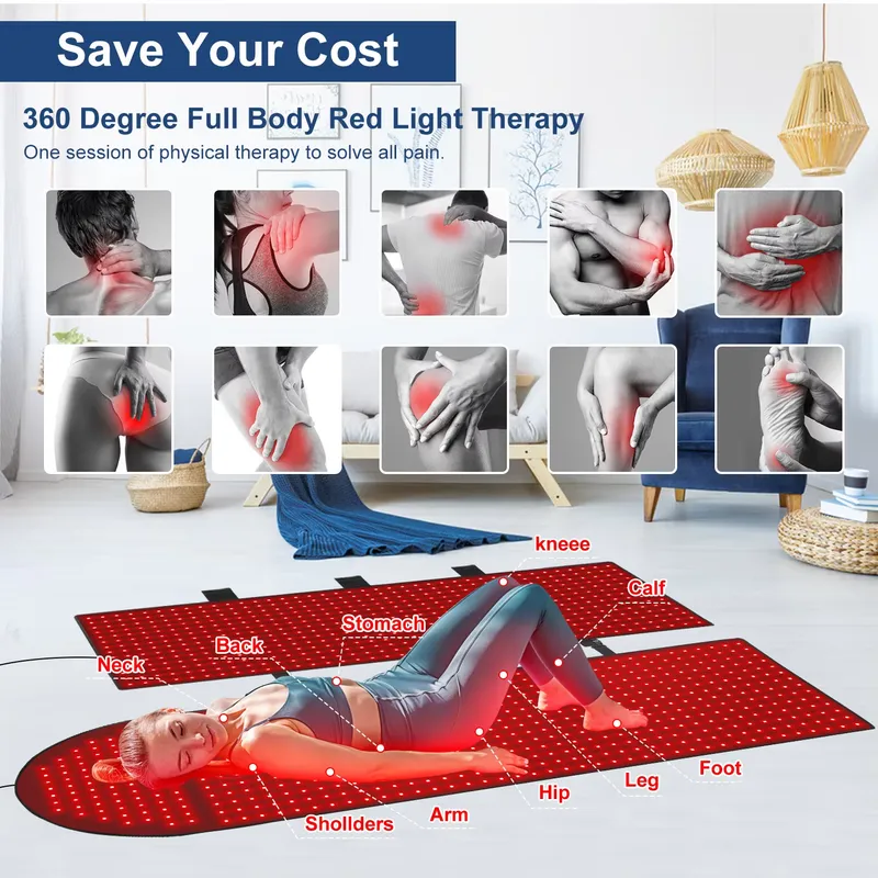 แผ่นรองนอนบำบัดด้วยแสงสีแดงแบบ - Led Light Therapy Bed Full Body บทวิจารณ์และราคา