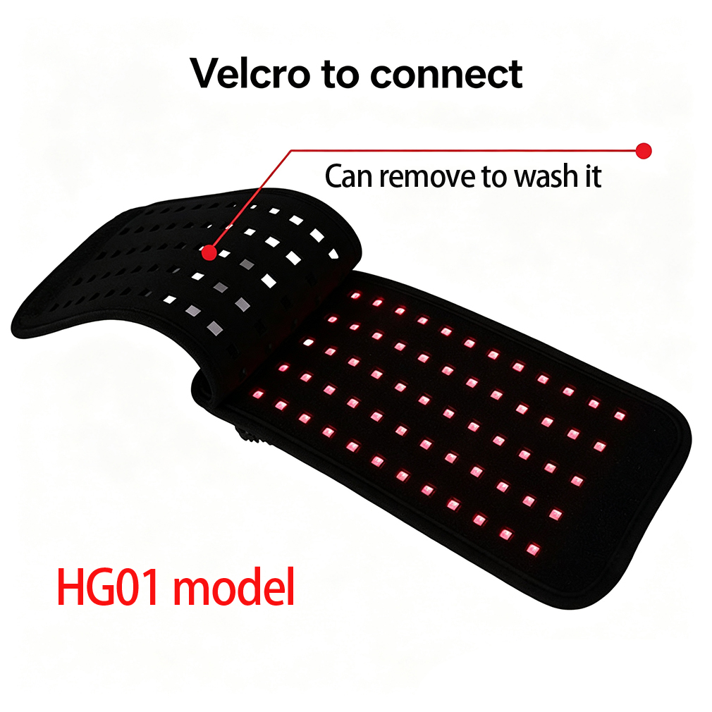เข็มขัดเอวไฟ LED สีแดง QZ051 ไ - Red Light Therapy Panel 660 850 บทวิจารณ์และราคา