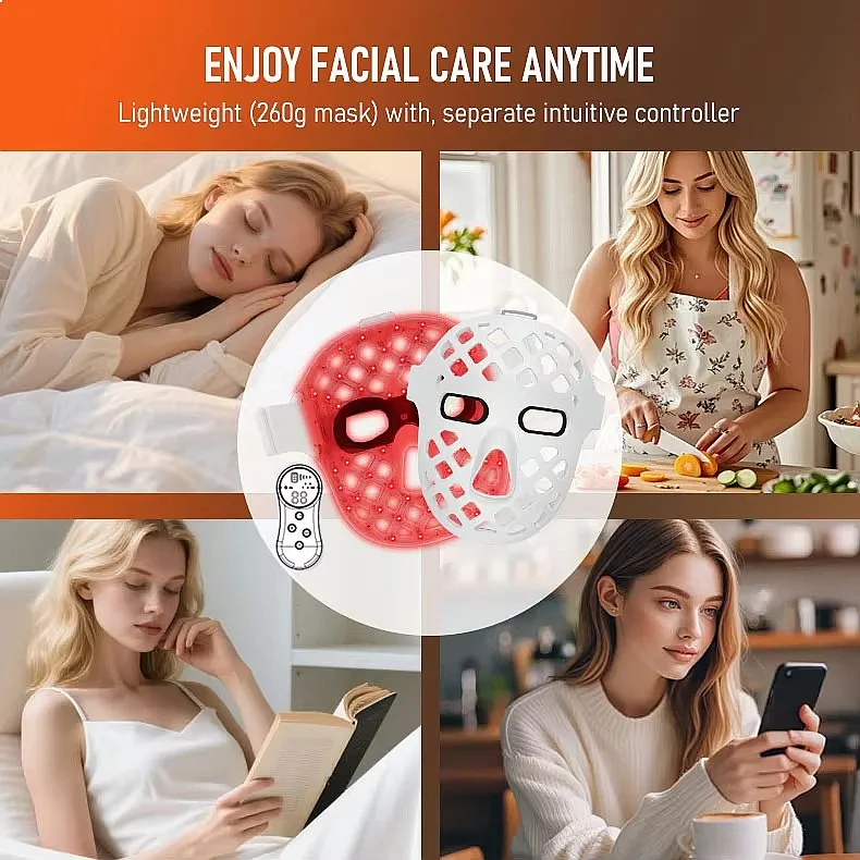 หน้ากากซิลิโคน 5D LED สำหรับใบ - Silicone Led Face Mask Wireless บทวิจารณ์และราคา
