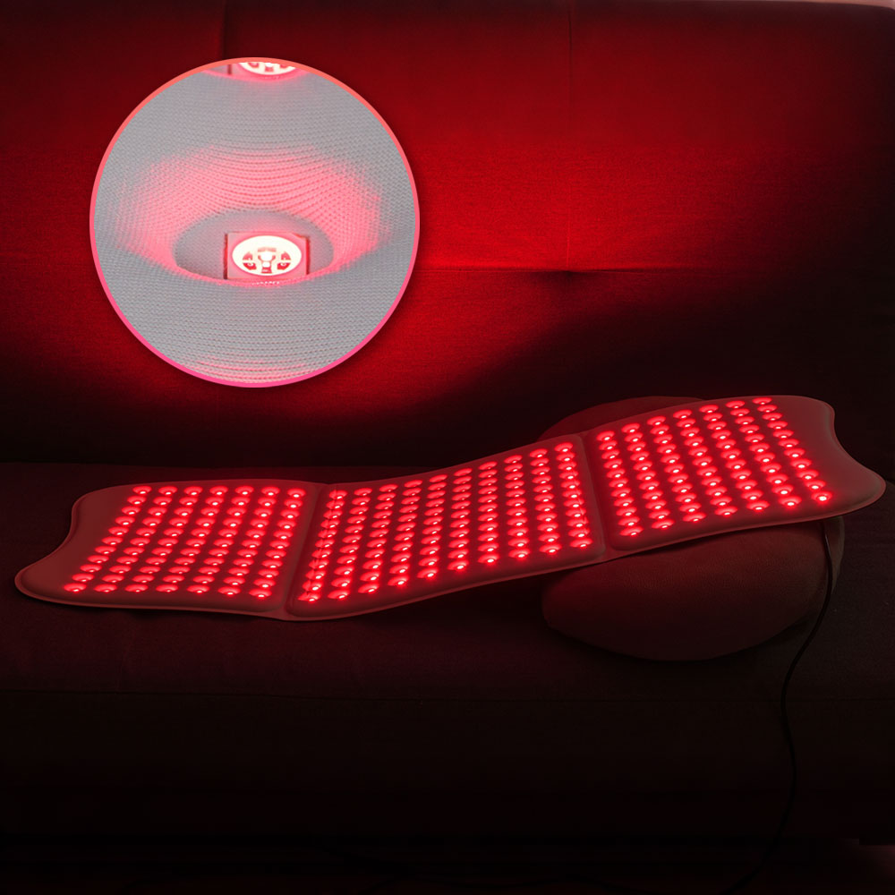 แผ่นรองแสงสีแดงขนาดใหญ่แบบพกพา - Red Light Therapy Mask Near Infrared บทวิจารณ์และราคา